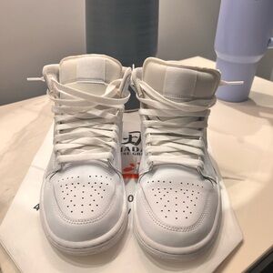Jordan White High-Top Sneakers